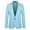 Blue, variant on WhouRiu Big Boy's Jacket Solid Turndown Collar Long Sleeve Coat Child Formal Spring Autumn Suit Jackets Blue,Sized 18-19