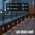 thumbnail image 3 of Yescom 12V LED Cool White Deck Stair Light Lamp Waterproof Yard Garden Pathway Landscape 20 Pack, 3 of 10