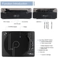 thumbnail image 2 of Tocadiscos de vinilo Record Player LP&No.1 de 3 velocidades USB, color negro, 2 of 7