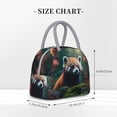 thumbnail image 2 of Disketp Forest Plant Raccoon Bolsa Térmica para Almuerzo, Lonchera con Abertura Amplia y Gran Capacidad, Organizador Reutilizable para Mujeres, Hombres y Adultos, 2 of 6