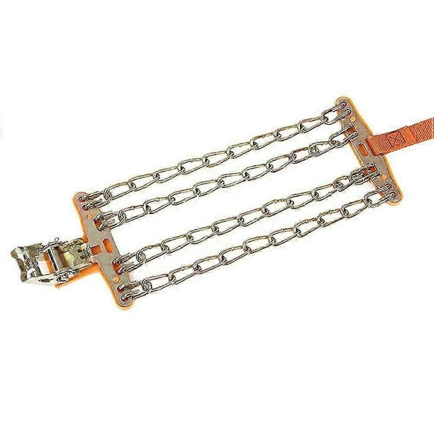 4 Chains Balance Design Truck Car Wheels Tyre Tire Snow Ice Chains Belt Winter Anti-skid Vehicles SUV Wheel Chain Winter Strap M Size Random Color (20