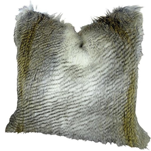 Plutus Alaskan Faucon Fait à la Main Jeter Oreiller, (16 "x 16")