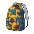 thumbnail image 2 of Country Rustic Sunflower Backpack - Breathable & Comfortable Student Bookbag for Daily Use, 2 of 6
