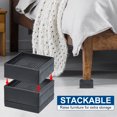 thumbnail image 5 of Unique Bargains Bed Square Adjustable Couch Risers Furniture Legs Supports Up to 1300Lbs Black 3" x 3" x 1.5", 5 of 7
