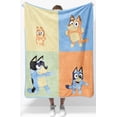 thumbnail image 1 of Manta de peluche Jay Franco Bluey & Bingo de 100 x 125 cm, 1 of 6