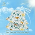 thumbnail image 5 of Tisoloow Baby Sun Hat UPF 50+ Sun Protection Cute Baby hats Wide Brim Summer Beach hat Toddler Sun Hats for Boys Girls Dinosaur 0-6 Months, 5 of 7