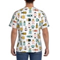 thumbnail image 3 of Bixox Men's Colorful Insects Printed Short Sleeve Skinny Athletic T-Shirt, 3 of 6