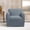 Storm Blue, variant on SureFit Stretch Morgan 1 Piece Chair Slipcover in Storm Blue