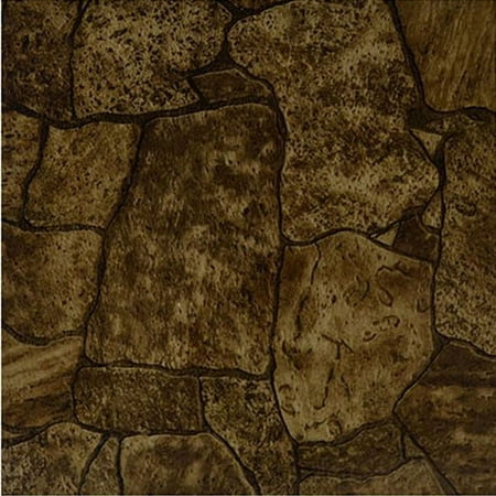 Home Dynamix Flooring: Dynamix Vinyl Tile: KD006 Brown: 1 Box 20 Square Feet