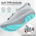 thumbnail image 4 of Ecetana Women's Minimalist Walking Shoes Wide Toe Barefoot Shoes Casual Sneakers Breathable Slip On Shoes, 4 of 7