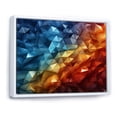 thumbnail image 2 of Designart "Rainbow euphony Geometric" Landscapes Floater Framed Wall Decor, 2 of 7