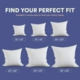 thumbnail image 5 of Luxury Down Alternative Square European Pillow Insert - 16x16 inch - 2 Pack, 5 of 10