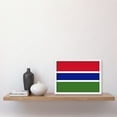 thumbnail image 2 of Gambia National Flag Patriotic Vexillology World Flags Country Region Poster Artwork Framed Wall Art Print A4, 2 of 4