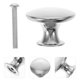 thumbnail image 1 of unbranded 10Ud Pomos Para Cajones Y Puertas De Cocina En Níquel Cepillado Plata De Material Resistente, 1 of 7
