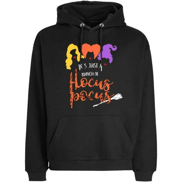 AIR-Mens Halloween Hoodie Women Jack O Lantern Sweatshirt with Pocket, Hocus Pocus, Medium