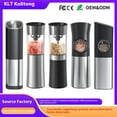 thumbnail image 2 of Electric Pepper Grinder, Rechargeable Stainless Steel Automatic Black Pepper Mill - Walmart Exclusive, 2 of 41
