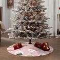 thumbnail image 5 of Daiia Cute Sushi Drawing Merry Christmas Tree Skirt , Xmas Large Lace-up Tree Skirt, Santa Snowflakes Rustic Home Decorations New Year Party Farmhouse Decor-30", 5 of 7