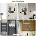 thumbnail image 3 of Over The Door Hooks,BUSATIA Door Hanger Hooks for Hanging, Over The Door Towel Racks for Bathroom with 14 Coat Hooks, Over The Door Hanger for Coats and Towels, White, 3 of 6