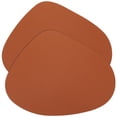 thumbnail image 1 of Manteles individuales de cuero, manteles individuales antideslizantes resistentes al calor para mesa de comedor, 2 uds., 1 of 8
