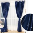 thumbnail image 1 of Cortinas opacas, cortina corrediza para puerta de Patio, para sala de estar, ventana, puerta de Patio 51 yeacher 100cmX130cm, 1 of 6