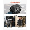 thumbnail image 4 of Bolsa trasera para moto VEVOR 10L, impermeable, tela Oxford negra, 4 of 9