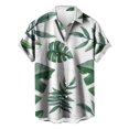thumbnail image 4 of LYXSSBYX Mens Shirts Short Sleeve Clearance under 5.00 Men Shirt Print Short Sleeve Shirt Males Funny Tropical Casual Hawaiian Beach Shirt, 4 of 5