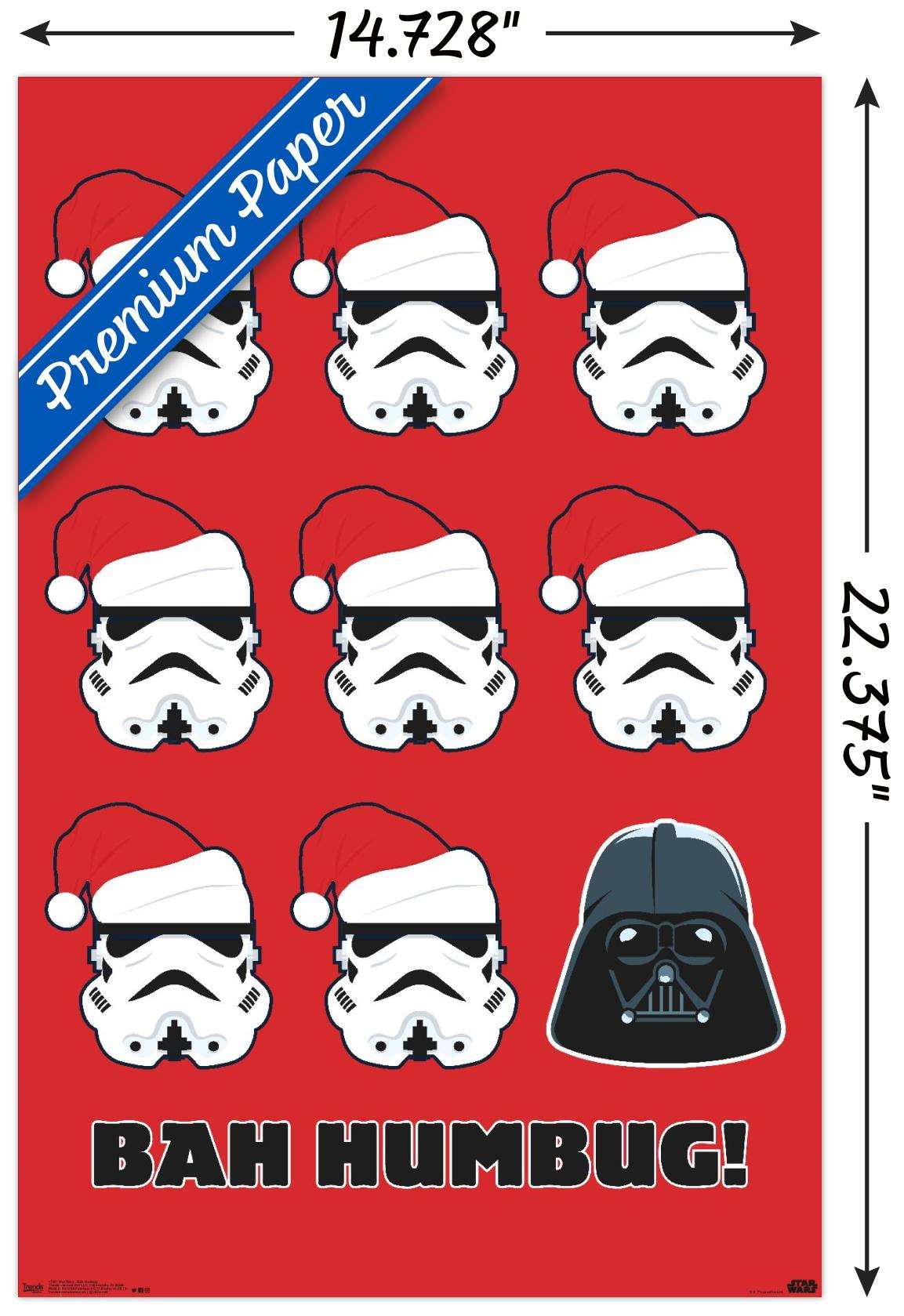 Star Wars: Saga - Bah Humbug Wall Poster, 14.725" x 22.375"