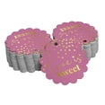 thumbnail image 1 of Inkdotpot Gold Foil Paper Hang Tags Love Is Sweet Wedding Favor Tags 50 Piece, 1 of 7