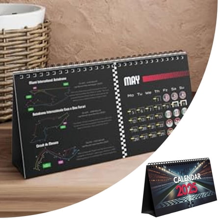 2025 Desktop Calendar for Formula Racing Fan 2025 Desktop Calendar Calendar F1 Cal G1602