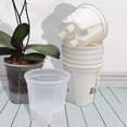 thumbnail image 4 of Pot de Fleurs avec Fonction de Drainage pour Intérieur et Extérieur (Transparent/blanc) transparent, 4 of 8