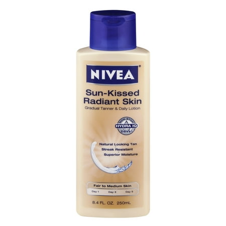 Nivea Sun-Kissed Radiant Skin Gradual Tanner & Daily Lotion - Fair to Medium Skin, 8.4 FL OZ