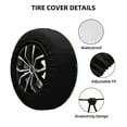 thumbnail image 4 of Easygdp Vehicles Cartoon With Funny Drivers Wheel Sun Guard, Spare Tire Cover,Universal Trailer Suv Truck Camper Travel,Easy To Install And Remove -17 Inch, 4 of 9