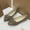 Bronze, variant on Flat Slip-On Slip On flat sandals for women Closed Toe Flat Arch Flat Heel Stability Slip-Resistant Flatform closed toe sandals women