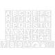 thumbnail image 2 of Letter Stencils for Painting 42Pcs White Pet DIY Word Stencils with Clear Handwriting, 2 of 5