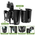 thumbnail image 6 of KDD Stroller Cup Holder, Cup Holder Universal with Phone Rack, Suit Wheelchair, Walker, Bike, Scooter, Black, 6 of 9