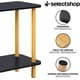 thumbnail image 5 of Mesa Centro Lateral Minimalista Madera Doble Repisa 60cm Color Negro, 5 of 8