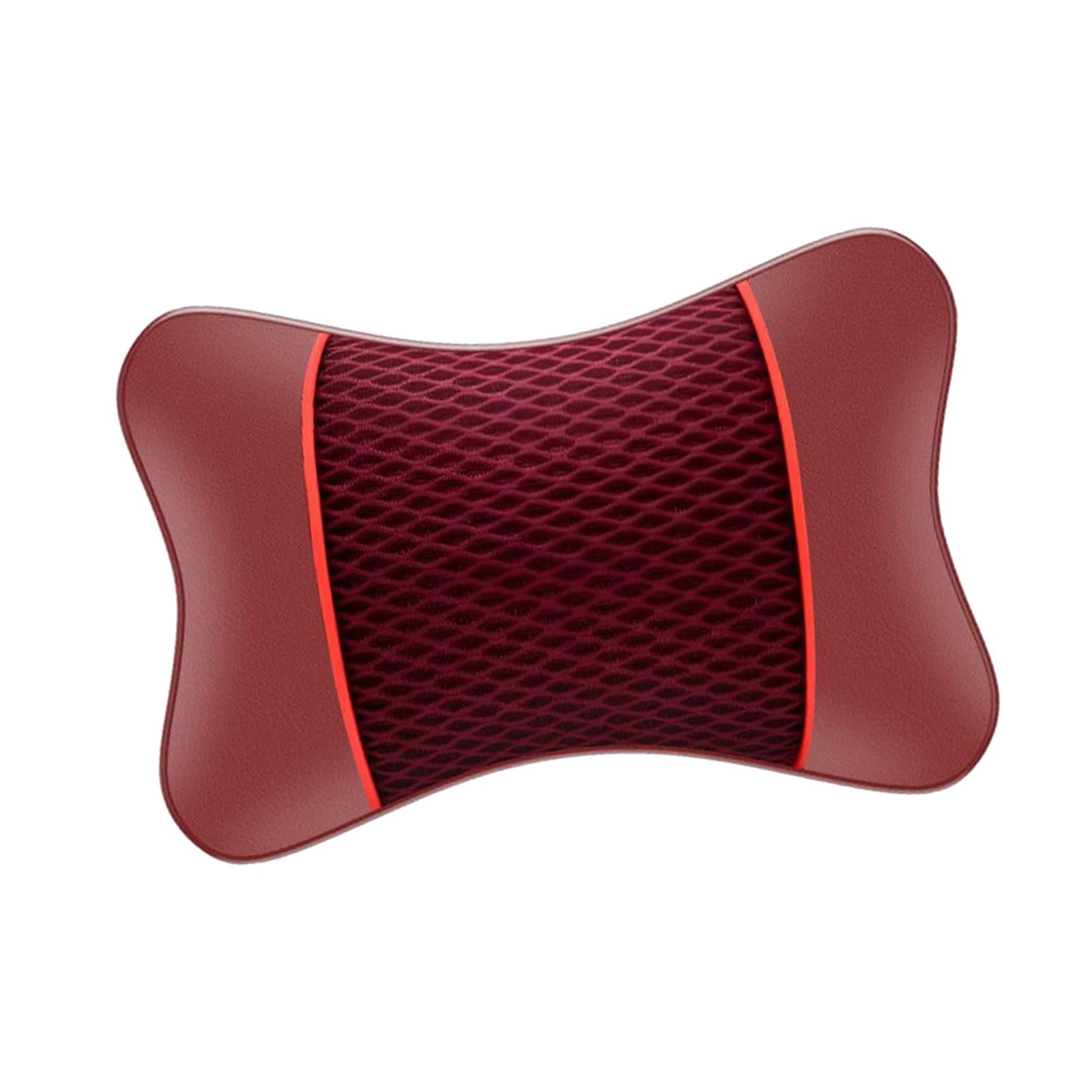 Universal Purpose High-Grade Deerskin Velvet Fabric Red Car Cushion  Backrest Neck Pillow Cervical Pillow Car Headrest Car Head Pillow - China Car  Headrest, Car Head Pillow