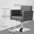 thumbnail image 6 of UBesGoo Hydraulic Barber Chair, Heavy Duty Salon Chair with Steel Footrest for Beauty Spa, Diamond Gray, 6 of 9
