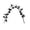 Black-5, variant on Qjidjing Halloween Twig Garland, Hanging Vine Decor, Equipped With Ghost Skull Eyeball Ornaments, Flexible Branch Structure, Wall Frame, Doorway, Indoor Party Layout