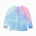 thumbnail image 6 of Toddler Baby Girls Clothes Long Sleeve Pants Tie-dye Sweatshirt Pants Kids Fall Winter 2Pcs Outfits Set 24 Months 2T 3T 4T 5T 6T 7T 8T Girl Gift Set Dailywear Set Blue Size 4-5 Years, 6 of 9