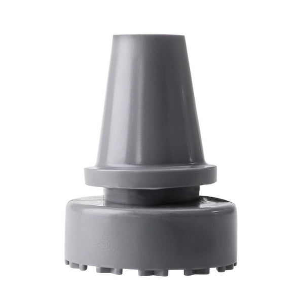 BRIGHTFUFU 2 piezas de accesorios para muletas de 19 mm, bastón de senderismo, punta de goma protectora, almohadilla para muletas, accesorios para bastones de alpinismo (gris)