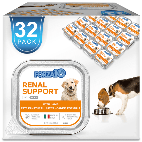 Renal Wet Dog Food for Kidney Support, Lamb Flavor, 3.5 oz, 32 Pack