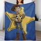thumbnail image 1 of Manta de dibujos animados de Woody, suave y acogedora manta de franela de felpa para todas las estaciones para niños y niñas, manta de vellón cálida y liviana para sofá cama o viaje de 80 "x 60", 1 of 7