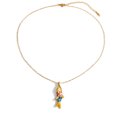 thumbnail image 4 of NICKSUN 18K Gold-Plated Stainless Steel Color-Dipped Fish Pendant Necklace - Minimalist Nautical Fashion Jewelry for Women, 4 of 8