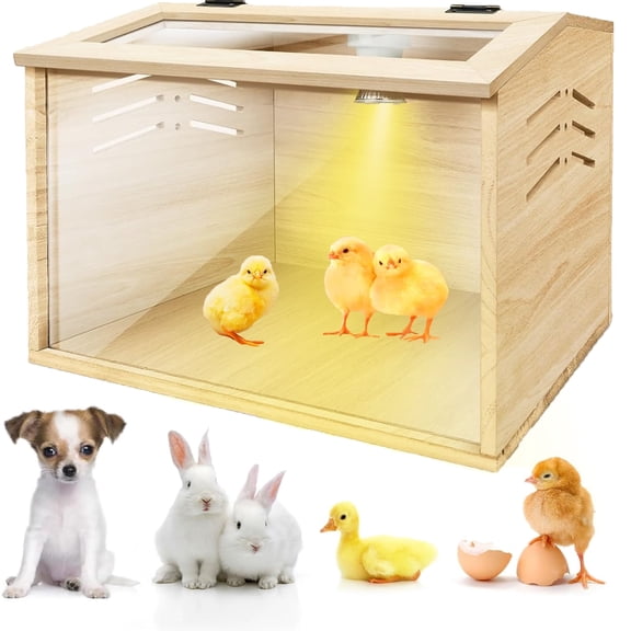 Chicken brooder Box,Chick brooder,brooder Box for Chicks,Small Chicken coop,Baby Chicken Supplies,Chick brooder Box,Quail cage,Quail coop,Measures Approximately 16 X 12 X 12 inches