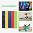 thumbnail image 2 of TOPINCN 5 Pcs Bandes de Boucle de Résistance pour Yoga Intérieur Extérieur Gym Entraînement de Mise en Forme Sports Exercices, Bande de Résistance, Bande d'Exercice de Résistance, 2 of 8
