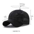 thumbnail image 2 of US 1~2Pcs Baseball Cap Mesh Snap Back Classic Trucker Camouflage Hat All Seasons, 2 of 5