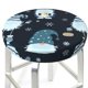 thumbnail image 3 of Balery Gnome and Snowflakes Fundas de asiento para taburete de bar redondo de tela de terciopelo ajustables que protegen de arañazos y manchas para sillas de 14 a 17 pulgadas.-13 inch, 3 of 7