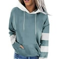 thumbnail image 6 of Fanxing Oversized Sweatshirts for Teen Girl Trendy Colorblock Fleece Hoodies Juniors Drop Shoulder Long Sleeve Pullover Hoody Tops 2025 Clearance Army Green,XXXL, 6 of 6