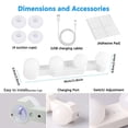thumbnail image 4 of Lumières de Meuble-Lavabo LED pour Miroir de Salle de Bain - 24W Dimmables avec Luminosité Réglable / Moderne Élégant / Contrôle Économe en Énergie / Installation Facile, 4 of 5
